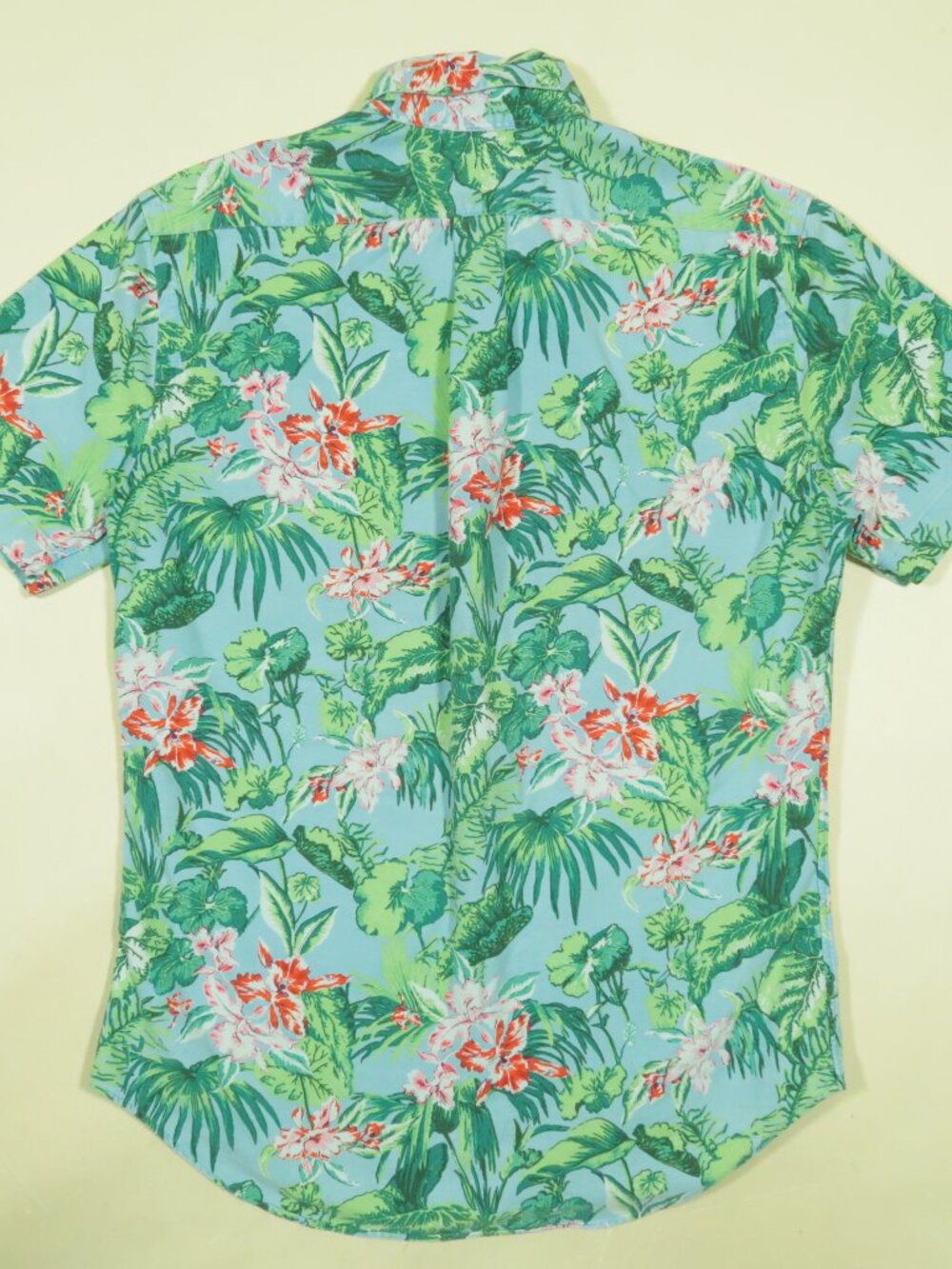 Polo Ralph Lauren Hawaiian Oxford Shirt Mens M Slim Fit Tropical Floral Print - Picture 3 of 5